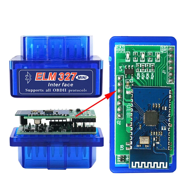 Диагностический сканер ELM327 V1.5 Bluetooth/Wifi супер компактный автомобильный