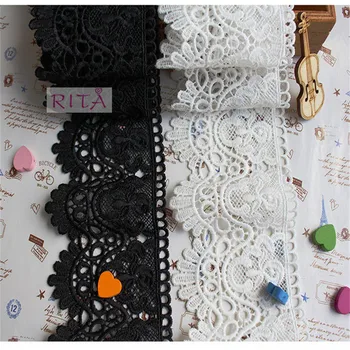 15Yards/Lot 8cm Diy Handmade Patchwork Polyester Embroidered Lace Ribbon White And Black Color Cotton Lace Trim Lace
15Yards/Lot 8cm Diy Handmade Patchwork Polyester Embroidered Lace Ribbon White And Black Color Cotton Lace Trim Lace