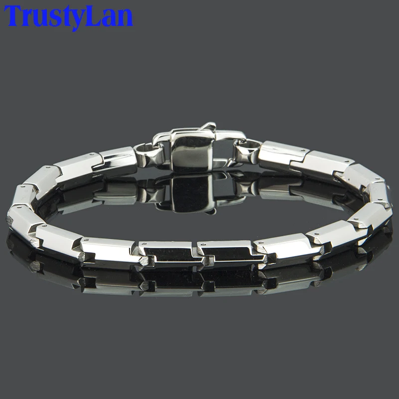 TrustyLan Trendy Men's Bracelets For Mans Silver Color 316L Stainless Steel Wristband Jewelry Adjustable 5MM Chain Bracelet Men
TrustyLan Trendy Men's Bracelets For Mans Silver Color 316L Stainless Steel Wristband Jewelry Adjustable 5MM Chain Bracelet Men