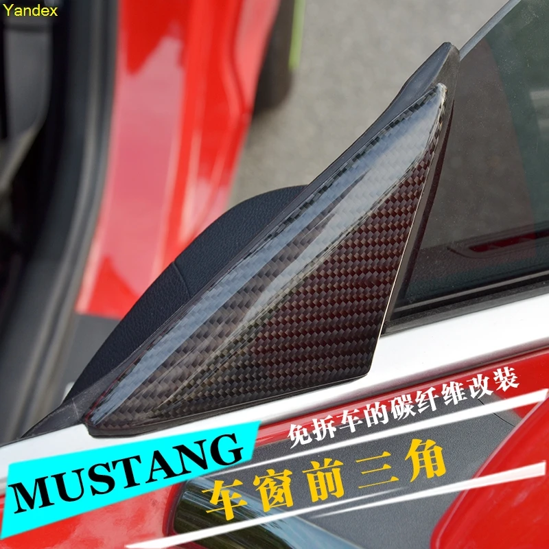 Yandex for Ford Mustang window triangle refits special Carbon fibre stainless steel ring board cover
Yandex for Ford Mustang window triangle refits special Carbon fibre stainless steel ring board cover
