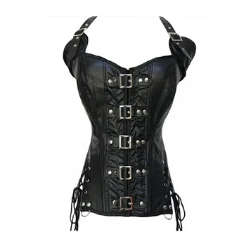 Sexy Body Shaper Women Corset And Bustier Overbust PVC Leather Sexy Tummy Control Gothic Lingerie Chest Binder Steampunk Cincher
Sexy Body Shaper Women Corset And Bustier Overbust PVC Leather Sexy Tummy Control Gothic Lingerie Chest Binder Steampunk Cincher