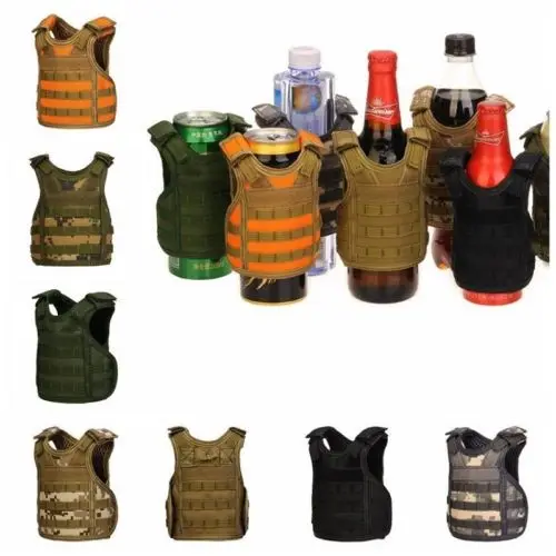 Can Bottle Cooler Beverage Insulator Beer Vest Tactical Beer Bottle Cover Military Mini Miniature Molle Vest Personal 
Can Bottle Cooler Beverage Insulator Beer Vest Tactical Beer Bottle Cover Military Mini Miniature Molle Vest Personal