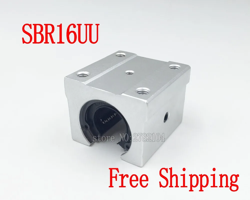 Free shipping SBR16UU aluminum block 16mm Linear motion ball bearing slide block match use SBR16 16mm linear guide rail 2pcs
Free shipping SBR16UU aluminum block 16mm Linear motion ball bearing slide block match use SBR16 16mm linear guide rail 2pcs