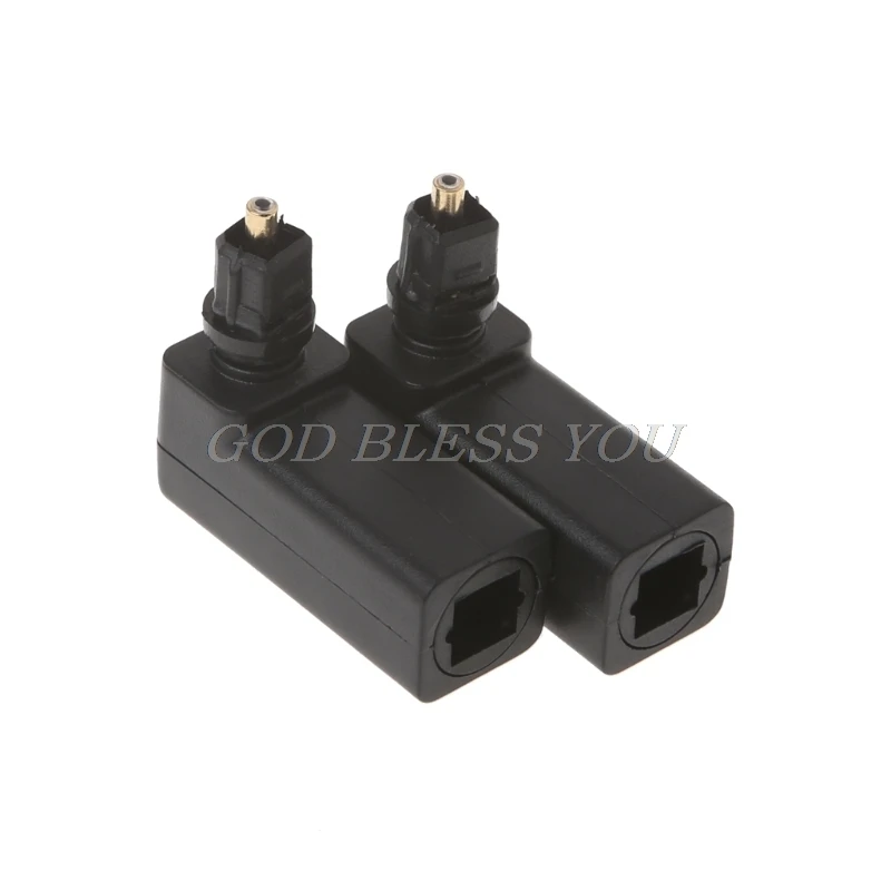2 Pcs 360 Rotate Toslink Male to Female Digital Optical Audio Adapter 90 Degree Right Angle For PC TV DVD Optical Cable
2 Pcs 360 Rotate Toslink Male to Female Digital Optical Audio Adapter 90 Degree Right Angle For PC TV DVD Optical Cable