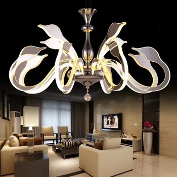 LED modern simple creative atmosphere acrylic living room restaurant bedroom hotel art Swan Chandelier
LED modern simple creative atmosphere acrylic living room restaurant bedroom hotel art Swan Chandelier