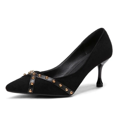2019 spring and autumn new wild net red small fresh high heel stiletto pointed black single shoes -1
2019 spring and autumn new wild net red small fresh high heel stiletto pointed black single shoes -1