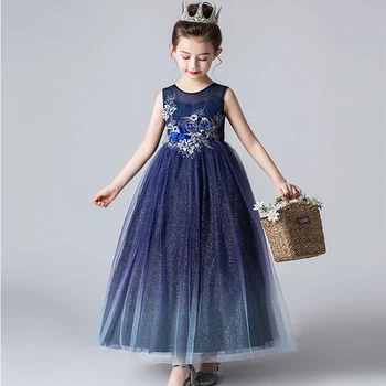 Embroidered Applique Blue Gradient Wedding Princess Dress for Girls Host Elegant Party Flower Lace Dress Costume WG2974
Embroidered Applique Blue Gradient Wedding Princess Dress for Girls Host Elegant Party Flower Lace Dress Costume WG2974