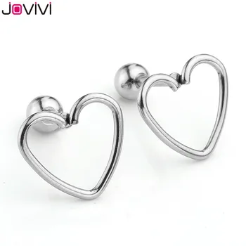 JOVIVI 16G Stainless Steel Ear Stud Love Heart 1/4" Barbell Ear Tragus Cartilage Helix Stud Earrings Women Girl Ear Jewelry
JOVIVI 16G Stainless Steel Ear Stud Love Heart 1/4" Barbell Ear Tragus Cartilage Helix Stud Earrings Women Girl Ear Jewelry
