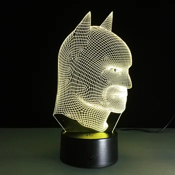 Batman Shape 7 Color 3D Lamp Night light baby led Acrylic Remote Switch lamps USB Footpath bedroom sitting room light Desk lamp
Batman Shape 7 Color 3D Lamp Night light baby led Acrylic Remote Switch lamps USB Footpath bedroom sitting room light Desk lamp