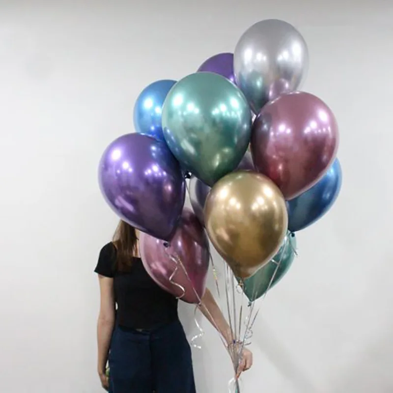 6pcs/lot Metallic Chrome Latex Balloons New Thick Round &Long Metal Ballons Birthday Wedding Party Decor Inflatable Air Balls
6pcs/lot Metallic Chrome Latex Balloons New Thick Round &Long Metal Ballons Birthday Wedding Party Decor Inflatable Air Balls