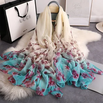 2020 flower print silk scarf big size shawls for women wraps pashmina lady foulard bandana beach stoles pashmina hijabs
2020 flower print silk scarf big size shawls for women wraps pashmina lady foulard bandana beach stoles pashmina hijabs