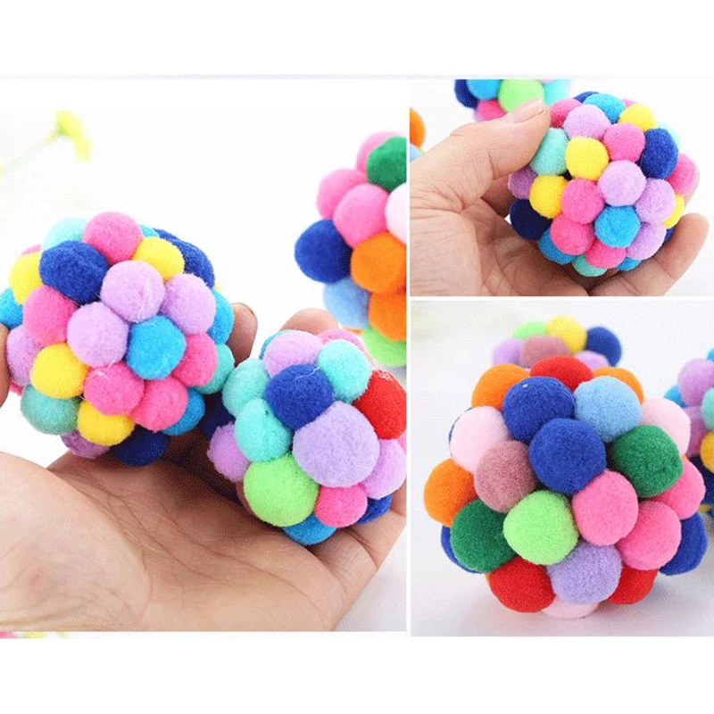 Pet Cat Bouncy Ball with Catnip Lovely Colorful Handmade Interactive Kitten Ball Toy for Fun and Entertainment Pack
Pet Cat Bouncy Ball with Catnip Lovely Colorful Handmade Interactive Kitten Ball Toy for Fun and Entertainment Pack