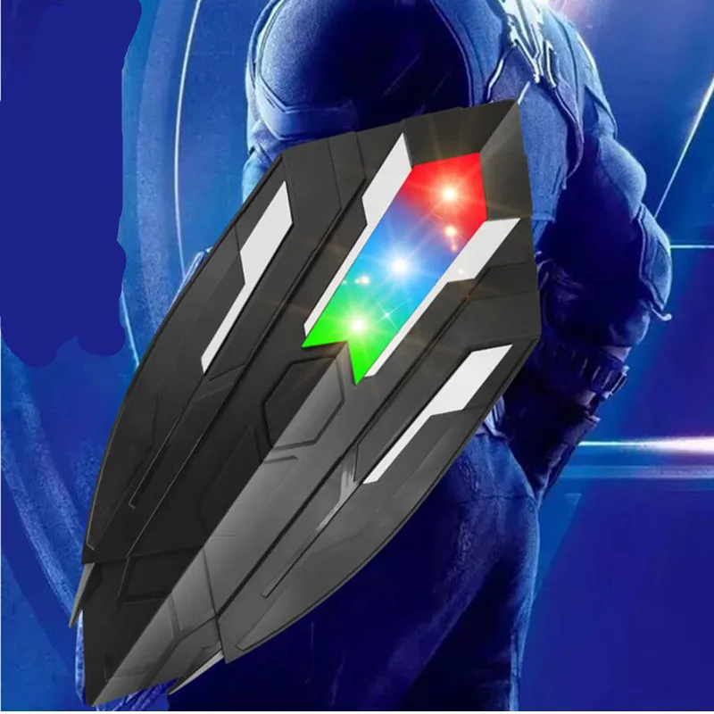 Voice flash Shield For Captain America Costume props with LED light Carnival Purim Children Captain America Shield Cosplay props
Voice flash Shield For Captain America Costume props with LED light Carnival Purim Children Captain America Shield Cosplay props