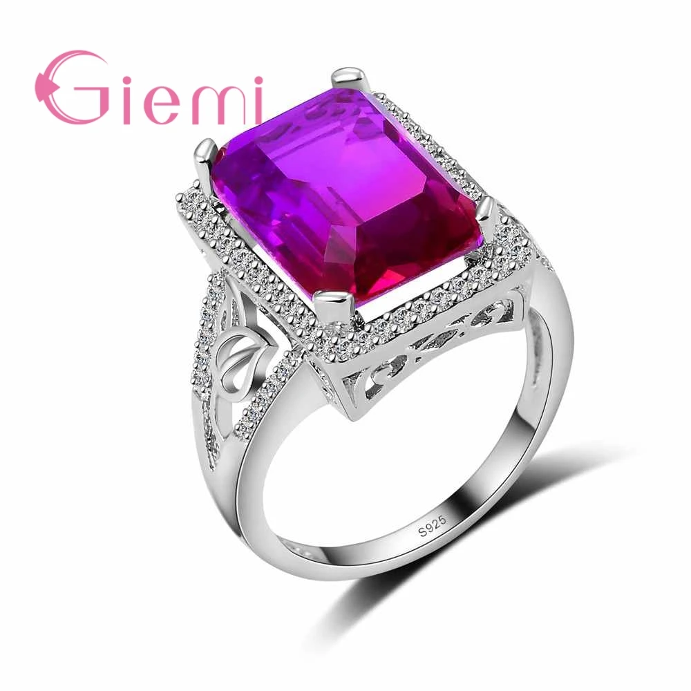 GIEMI Hot Sale Wholesale Purple Red Gradient Color Austrian Crystal Stone Ring 925 Sterling Silver Party Women Jewelry
GIEMI Hot Sale Wholesale Purple Red Gradient Color Austrian Crystal Stone Ring 925 Sterling Silver Party Women Jewelry