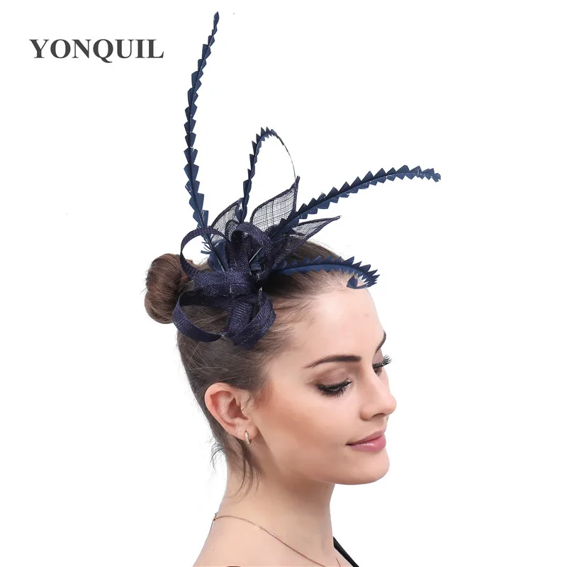 More colors sinamay headwear fascinators headbands ladies wedding race event headdress with long feathers party hair accessories
More colors sinamay headwear fascinators headbands ladies wedding race event headdress with long feathers party hair accessories