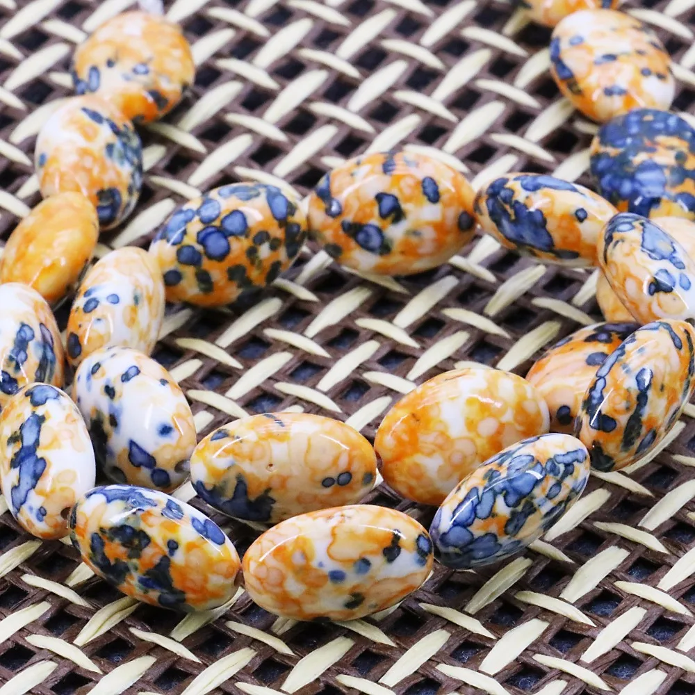 13x18mm Hot Sale Orange Multicolor Riverstones Rain Flower Rainbow Stone Oval Loose DIY Beads 15inch Jewelry making Accessories
13x18mm Hot Sale Orange Multicolor Riverstones Rain Flower Rainbow Stone Oval Loose DIY Beads 15inch Jewelry making Accessories