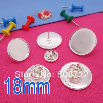 Silver plated 18mm bezel blank metal butterfly clip and pins back suitable to brooches collar clips lead and nickle free
Silver plated 18mm bezel blank metal butterfly clip and pins back suitable to brooches collar clips lead and nickle free