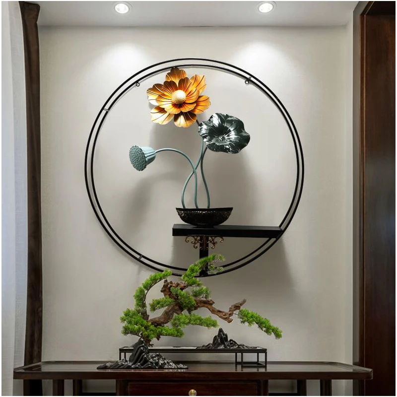 New Chinese Lotus Ornaments Simple Home Decoration Iron Wall Hanging Living Room Bedroom Entrance Corridor Aisle Wall Decoration
New Chinese Lotus Ornaments Simple Home Decoration Iron Wall Hanging Living Room Bedroom Entrance Corridor Aisle Wall Decoration