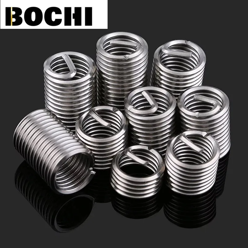 

10pcs M14/M16*1.25/*1.5*1D-3D Wire Thread Insert , M7-M11 Screw Bushing , 304 stainless steel Wire Screw Sleeve Thread Repair