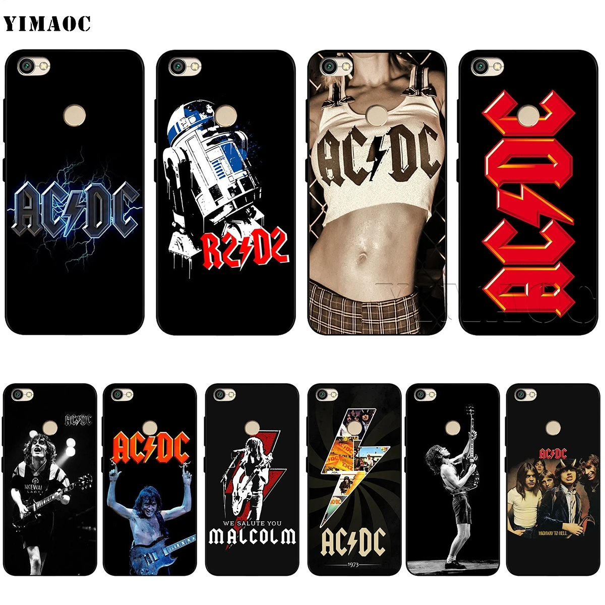 YIMAOC ACDC Rock Silicone Case for Xiaomi Redmi Note 4 4x 4a 5 5a 6 8 Pro Prime Plus
YIMAOC ACDC Rock Silicone Case for Xiaomi Redmi Note 4 4x 4a 5 5a 6 8 Pro Prime Plus