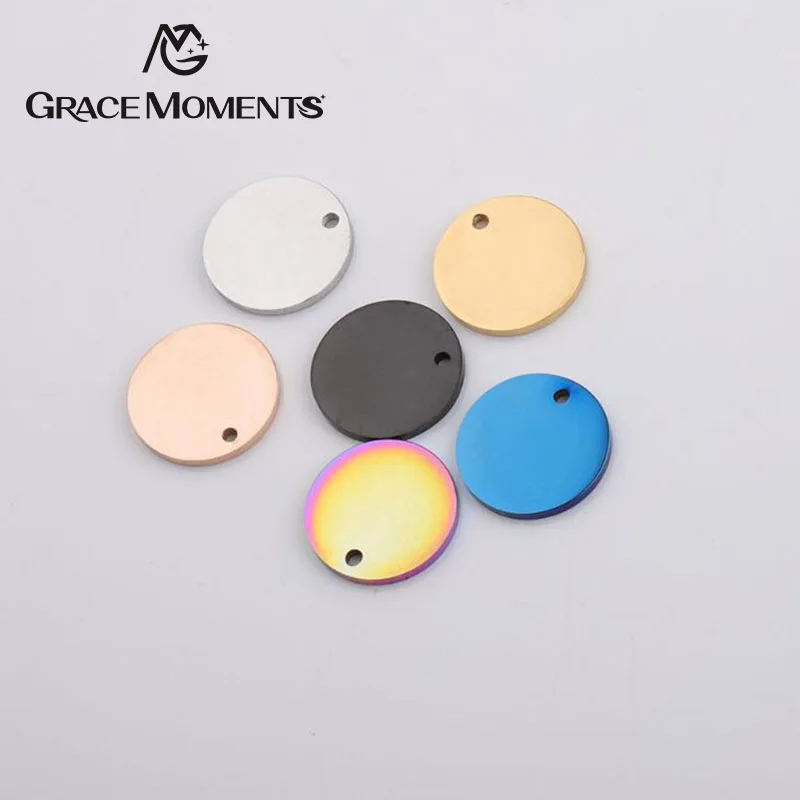 10pcs/lot Stainless Steel Charm Mirror Polished 6 Color Round Charms Can Lettering Jewelry DIY Making Accessories 15mm
10pcs/lot Stainless Steel Charm Mirror Polished 6 Color Round Charms Can Lettering Jewelry DIY Making Accessories 15mm