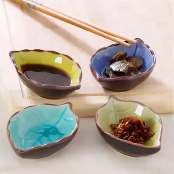 Japanese Tableware Ceramic Sauce Dish Creative leaf Kitchen Seasoning Small Dish Mini Ice Crack Glaze Snack Plates
Japanese Tableware Ceramic Sauce Dish Creative leaf Kitchen Seasoning Small Dish Mini Ice Crack Glaze Snack Plates