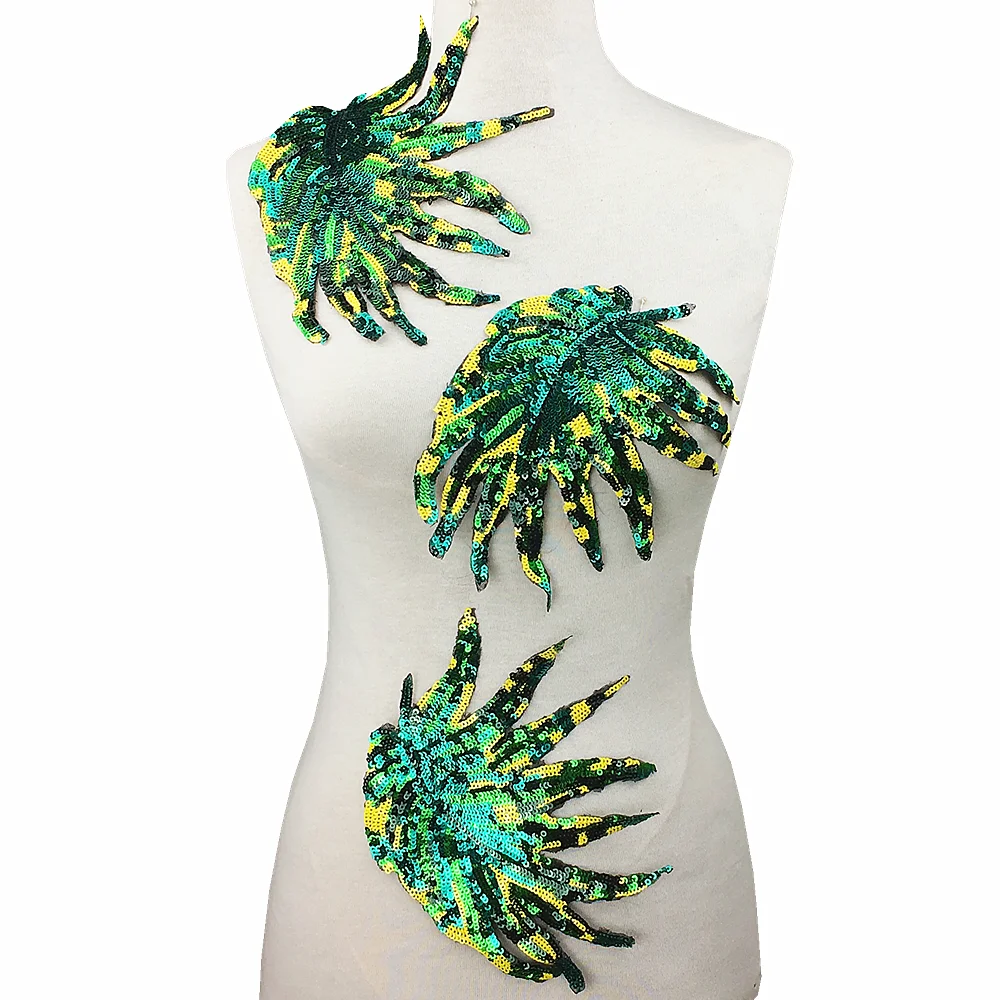 3pc Leaf Embroidery Patch Sequin Applique Sew On Patches For Clothing Parches Bordados Para La Ropa Clothes Stickers AC0917
3pc Leaf Embroidery Patch Sequin Applique Sew On Patches For Clothing Parches Bordados Para La Ropa Clothes Stickers AC0917