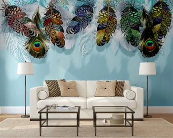 beibehang Customized modern environmental 3d wallpaper Nordic minimalist feather gold line TV background wall papers home decor
beibehang Customized modern environmental 3d wallpaper Nordic minimalist feather gold line TV background wall papers home decor