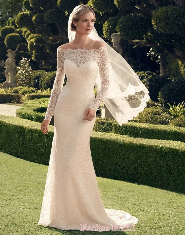 Romantic Mermaid Wedding Dress 2015 Elegant Lace Long Sleeve Vestido De Noiva Strapless Button Sweep Train Bridal Dresses
Romantic Mermaid Wedding Dress 2015 Elegant Lace Long Sleeve Vestido De Noiva Strapless Button Sweep Train Bridal Dresses