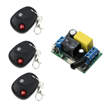 Newest Wireless Remote Control Switch RF AC 220 V 1 Channel Receiver with 3pcs Transmitters for Light/Household Electric Fan
Newest Wireless Remote Control Switch RF AC 220 V 1 Channel Receiver with 3pcs Transmitters for Light/Household Electric Fan