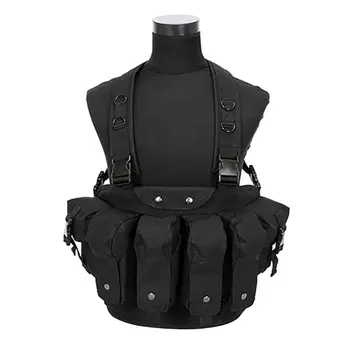 Camouflage Tactical Vest Airsoft Ammo Chest Rig AK 47 Magazine Carrier Combat Tactical Military
Camouflage Tactical Vest Airsoft Ammo Chest Rig AK 47 Magazine Carrier Combat Tactical Military