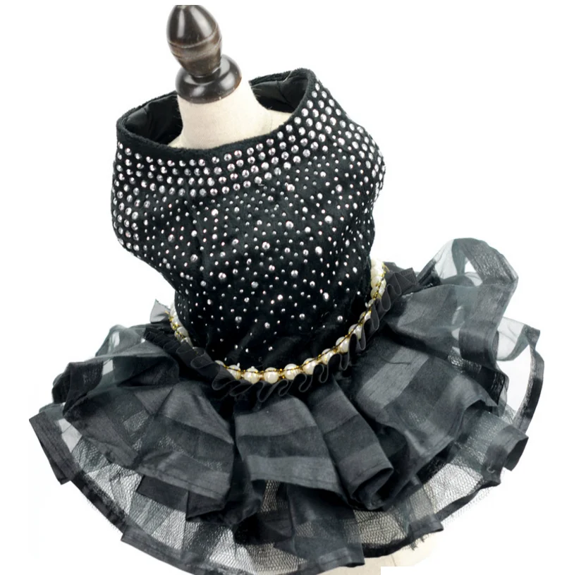Bling Dog Dress Wedding Tulle Skirt Layer Sexy Black Pet Party Outfit Dresses XS S M L XL
Bling Dog Dress Wedding Tulle Skirt Layer Sexy Black Pet Party Outfit Dresses XS S M L XL