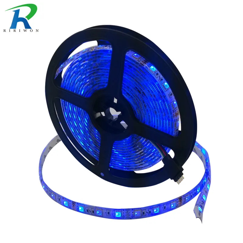 

RiRi won SMD RGB LED Strip Light 5m 5050 2835 led light led tape strip lamp ribbon waterproof 60led 30leds flexible DC 12V diode