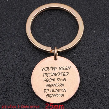 Round Keychain Engraved You've Been Promoted From Dog Grandpa To Human Grandpa For Grandpa Gift From Grandchild Holder Tag
Round Keychain Engraved You've Been Promoted From Dog Grandpa To Human Grandpa For Grandpa Gift From Grandchild Holder Tag