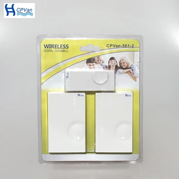 CPVan 1 doorbell button+2 doorbell EU receivers 100M remote control AC 110-220V IP44 Push button elderly pager Wireless doorbell
CPVan 1 doorbell button+2 doorbell EU receivers 100M remote control AC 110-220V IP44 Push button elderly pager Wireless doorbell