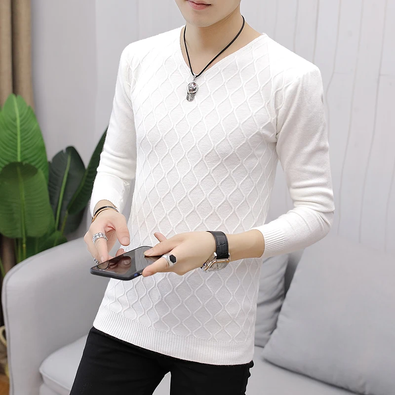 Autumn New Men Sweater Streetwear V Neck Pull Homme Simple Slim Fit Casual Sweater Men Winter Warm Pullover Men Clothes 2019 3XL
Autumn New Men Sweater Streetwear V Neck Pull Homme Simple Slim Fit Casual Sweater Men Winter Warm Pullover Men Clothes 2019 3XL