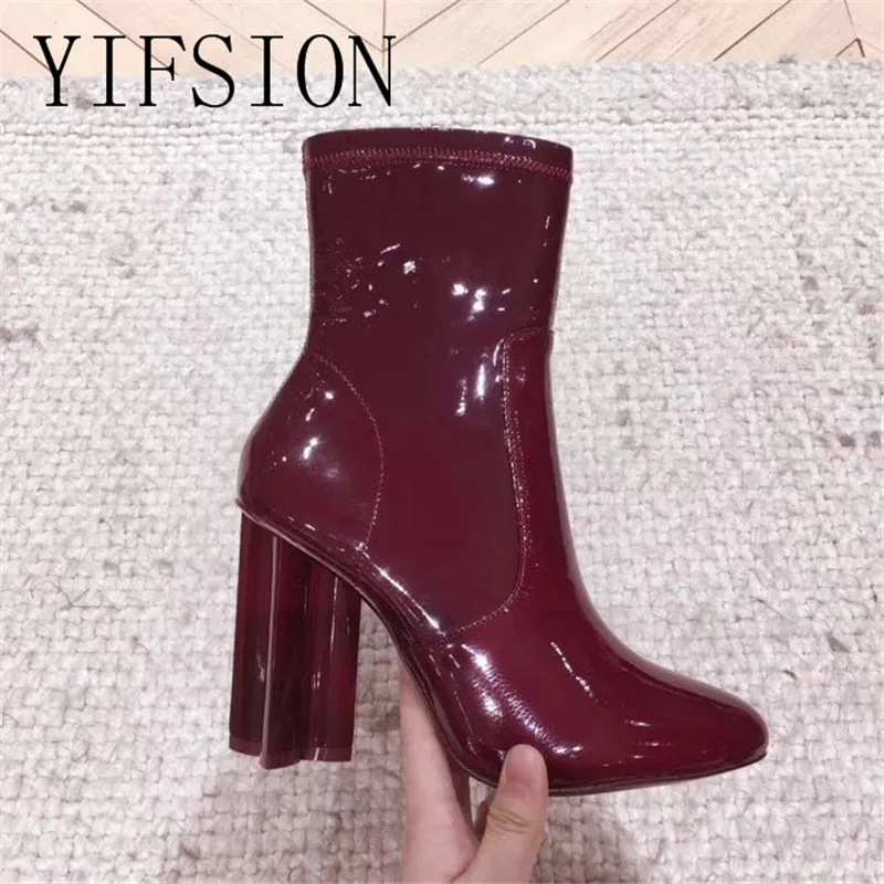 OLOME New Black Pink Genuine Leather Women Ankle Boots Round Toe Side Zip Thick High Heel Women Autumn Winter Boot Shoes Woman
OLOME New Black Pink Genuine Leather Women Ankle Boots Round Toe Side Zip Thick High Heel Women Autumn Winter Boot Shoes Woman