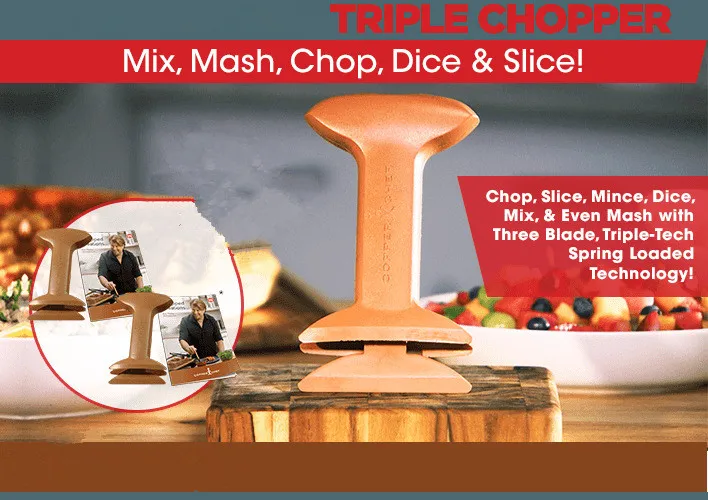 Triple Chopper Food Slicer As Seen on TV Kitchen Gadget Multifunctional Food Processor Vegetable Cutter Slicer Dropshipping
Triple Chopper Food Slicer As Seen on TV Kitchen Gadget Multifunctional Food Processor Vegetable Cutter Slicer Dropshipping