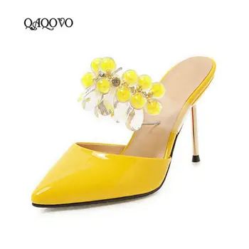 2019 Women Summer Fashion Bright Crystal Sandals Pointed Toe Sexy Thin High Heels Slippers Slip On Party Shoes Plus Size 43
2019 Women Summer Fashion Bright Crystal Sandals Pointed Toe Sexy Thin High Heels Slippers Slip On Party Shoes Plus Size 43