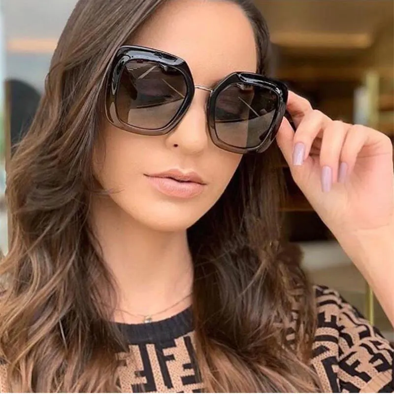 Luxury Oversized Sunglasses Fashion Woman 2019 Square Vintage Glasses Ladies Black Sunglasses For Men Celebrity glasses Oculos
Luxury Oversized Sunglasses Fashion Woman 2019 Square Vintage Glasses Ladies Black Sunglasses For Men Celebrity glasses Oculos