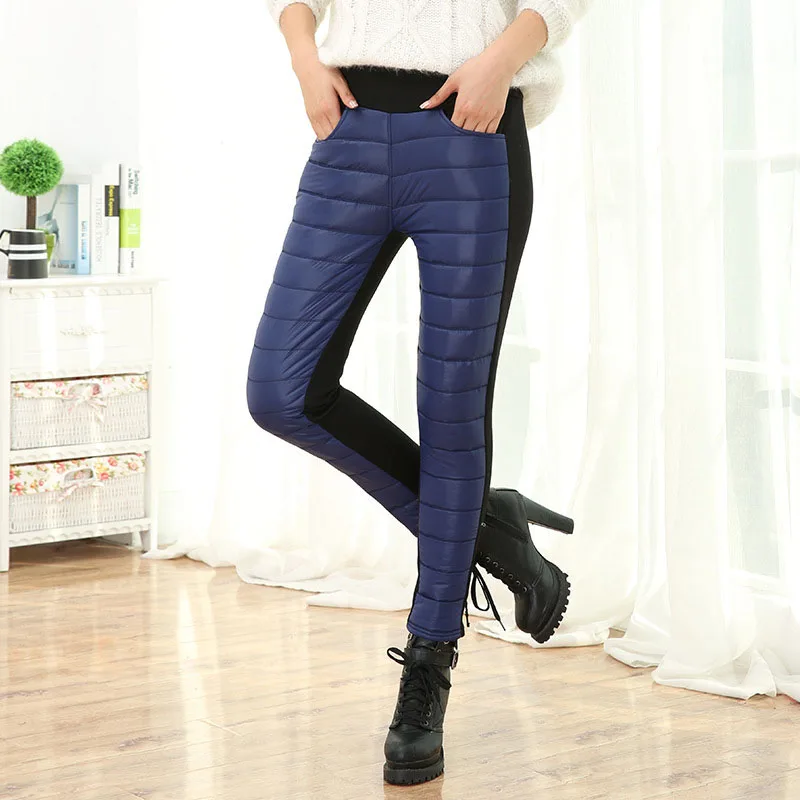 New Fashion Elastic High Waist Splice Down Trousers Leggings Solid Skinny Winter Warm Pencil Pants Women clothing
New Fashion Elastic High Waist Splice Down Trousers Leggings Solid Skinny Winter Warm Pencil Pants Women clothing