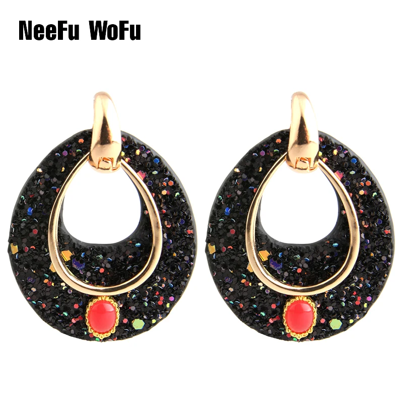 NeeFu WoFu Big Earrings Dangle Water Dorp Leather Accessories Discoloration Stone Large Long Brinco Ear Leopard Christmas Gift
NeeFu WoFu Big Earrings Dangle Water Dorp Leather Accessories Discoloration Stone Large Long Brinco Ear Leopard Christmas Gift