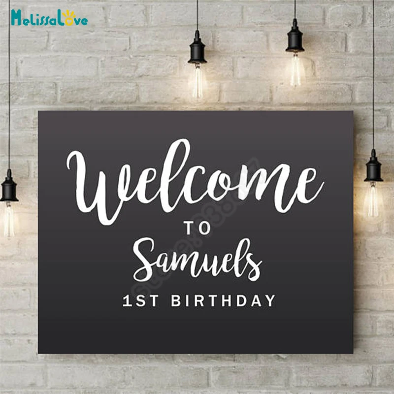 New Design Custom Name And Age Welcome To Birthday Of Party Reception Sign Vinyl Decal Quote Wood Board Chalkboard Sticker B801
New Design Custom Name And Age Welcome To Birthday Of Party Reception Sign Vinyl Decal Quote Wood Board Chalkboard Sticker B801