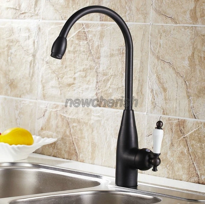 Black Oil Rubbed Brass Kitchen Faucet Single Handle/Hole 360 Swivel Hot Cold Basin Mixer Tap Faucet Lsf104
Black Oil Rubbed Brass Kitchen Faucet Single Handle/Hole 360 Swivel Hot Cold Basin Mixer Tap Faucet Lsf104