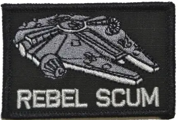 

3" Rebel Scum Alliance Embroidered Patch Luke Darth Vader Empire Star Wars 7 VII The Force Awakens Movie TV iron on badge