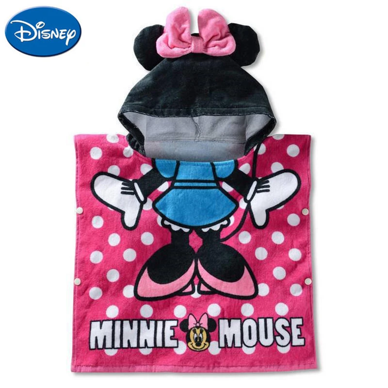 Disney 100% cotton cartoon Minnie Mickey children's hooded towel cloak absorbent bathrobe children's bath towel cloak 120x60cm
Disney 100% cotton cartoon Minnie Mickey children's hooded towel cloak absorbent bathrobe children's bath towel cloak 120x60cm