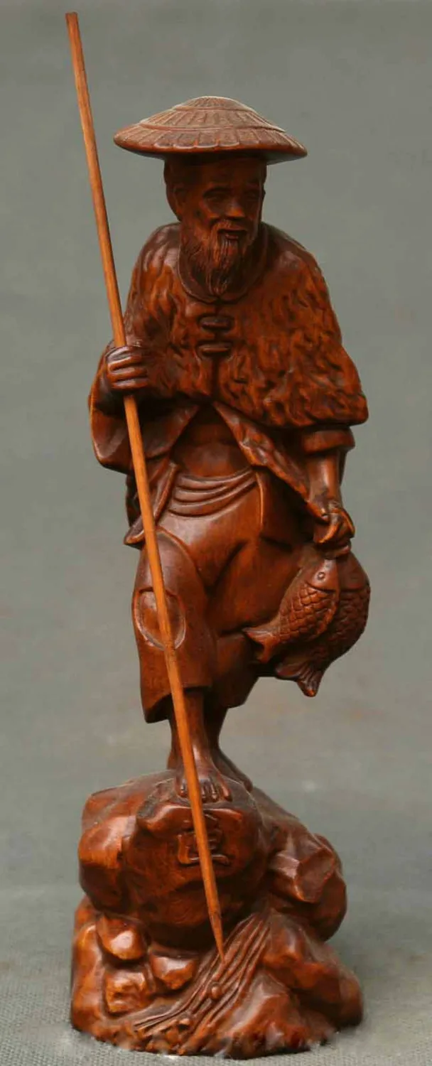 7-9-034-Chinese-Boxwood-Hand-Carved-Ancient-Fisherman-Fishgig-Catch-Fish-Statue 7-9-034-Chinese-Boxwood-Hand-Carved-An
7-9-034-Chinese-Boxwood-Hand-Carved-Ancient-Fisherman-Fishgig-Catch-Fish-Statue 7-9-034-Chinese-Boxwood-Hand-Carved-An