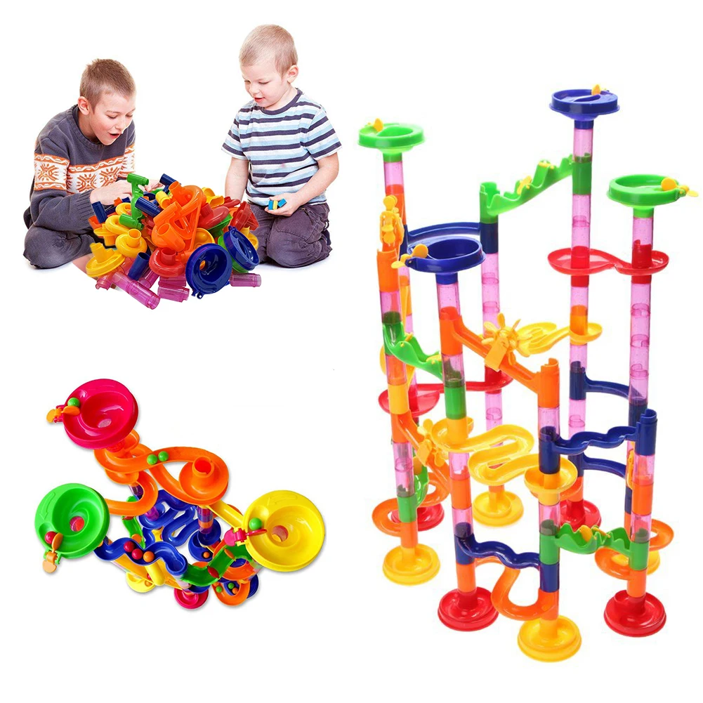 105pcs/Set DIY Huge Construction Marble Race Run Track Building Blocks Kids Maze Ball Roll Toys Educational Toy Children's Gift
105pcs/Set DIY Huge Construction Marble Race Run Track Building Blocks Kids Maze Ball Roll Toys Educational Toy Children's Gift