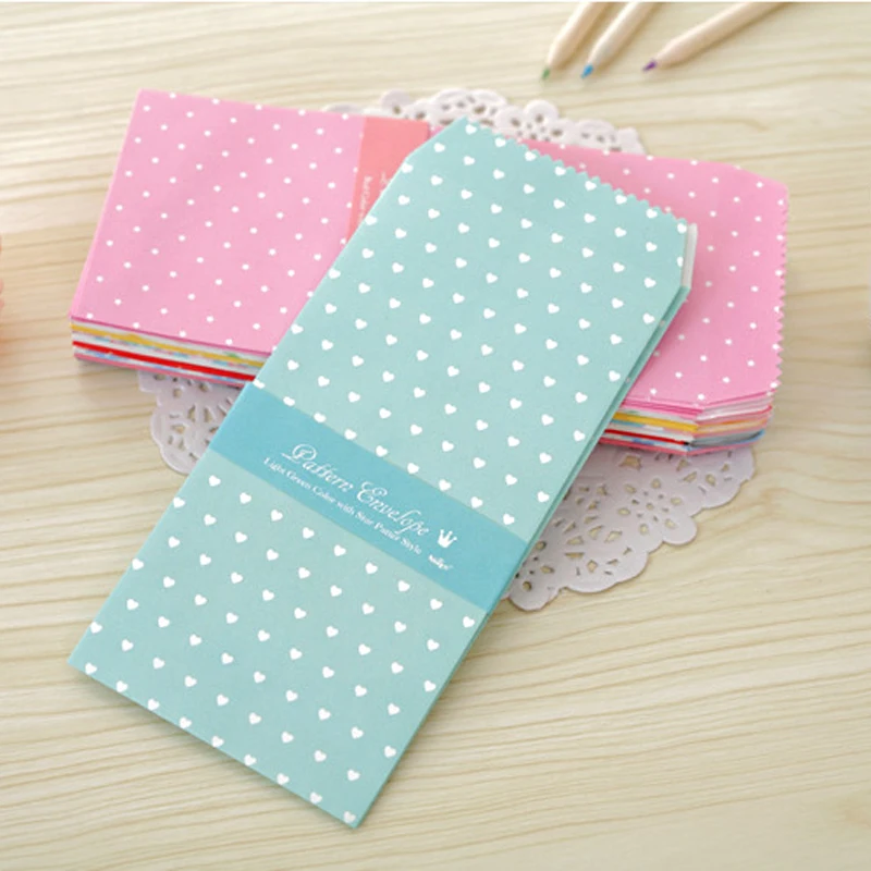 5 pcs/bag New Cute Cartoon Kawaii Paper Colorful Dot Star Envelope for Gift Card Baby Korean Stationery Free shipping
5 pcs/bag New Cute Cartoon Kawaii Paper Colorful Dot Star Envelope for Gift Card Baby Korean Stationery Free shipping