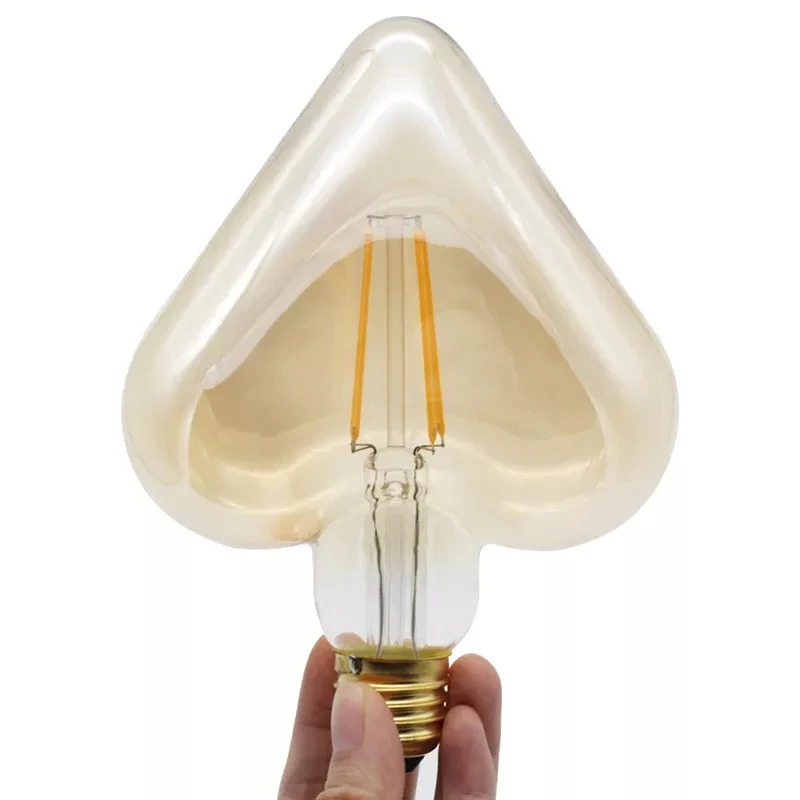 Retro Creative Heart-Shaped Non-Dimmable LED COB Filament Lamp Aidi Lamp Home Decoration 360 Degrees Indoor Lighting 4W 6W E27
Retro Creative Heart-Shaped Non-Dimmable LED COB Filament Lamp Aidi Lamp Home Decoration 360 Degrees Indoor Lighting 4W 6W E27